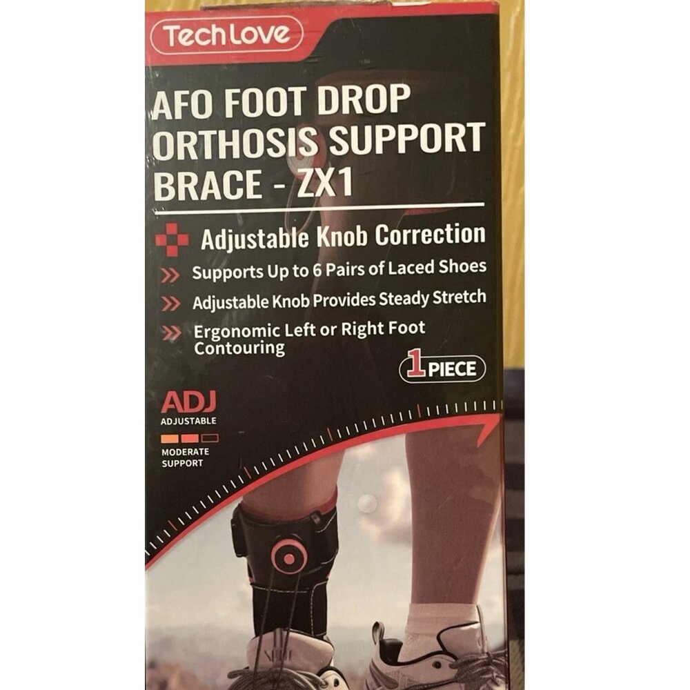 Tech Love - AFO Foot Drop Orthosis Support Brace-ZX1 Left Foot